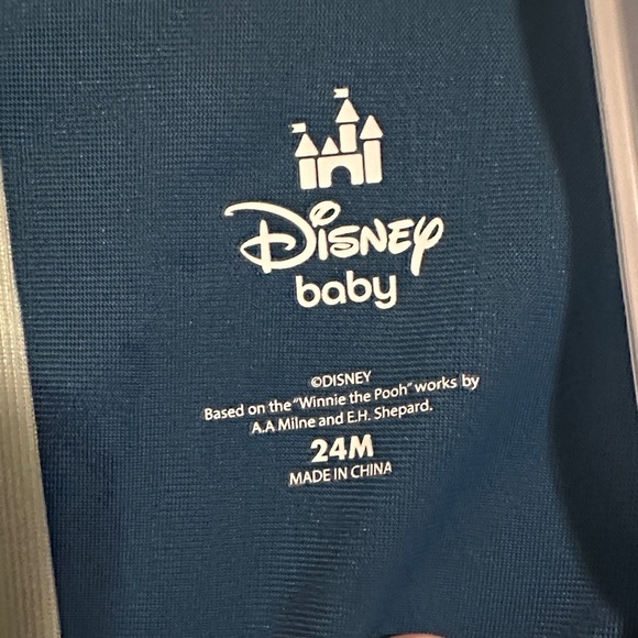 Disney Baby Winnie the Pooh 2 Piece Swim Rashguard Set Blue/Green 24m - Picture 2 of 6